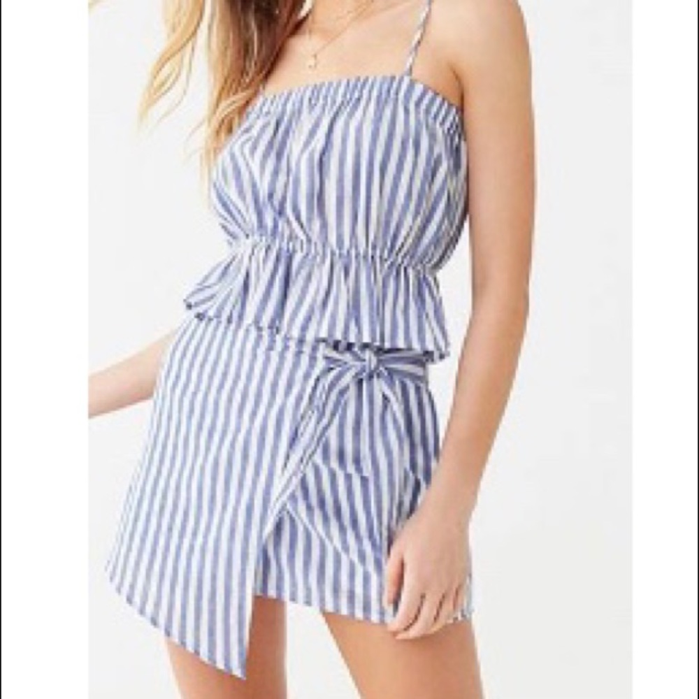 Two Piece Pinstripe Set